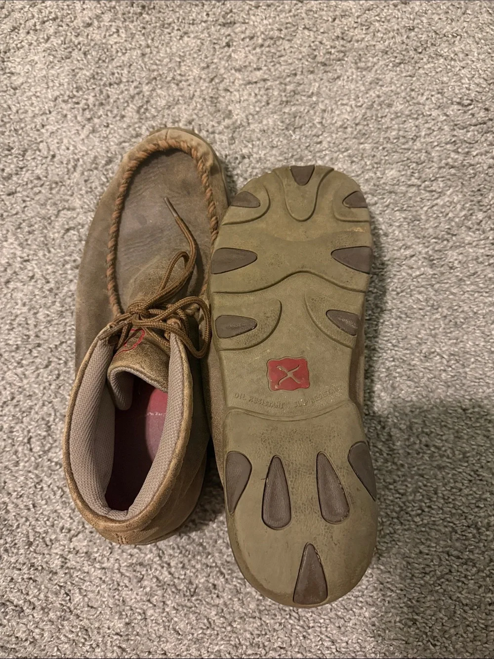 Twisted X Brown Leather Moc Toe Casual Boots